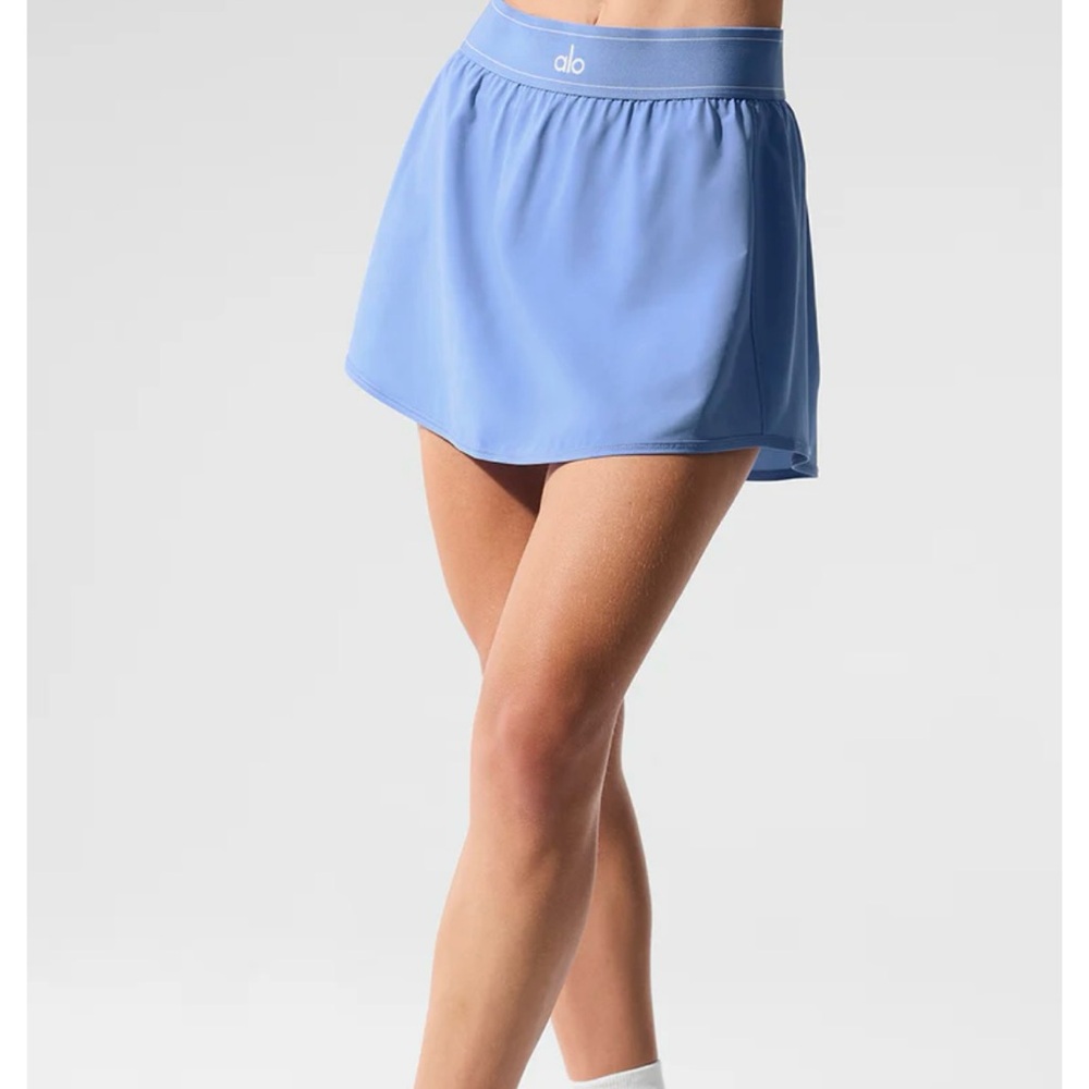 Alo Match Point Tennis Skirt NWT Crystal Blue - Picture 1 of 5